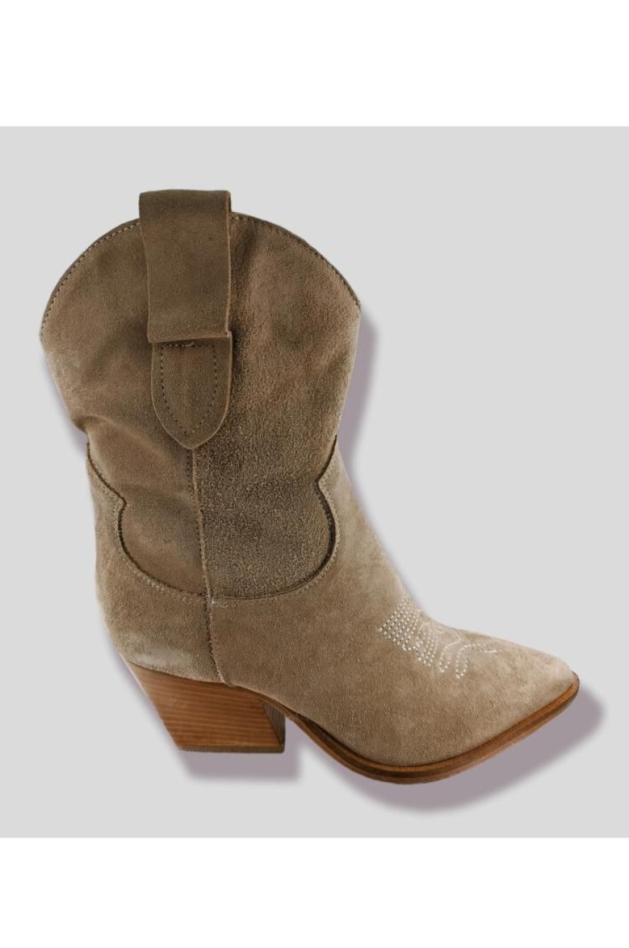 Femme Semerdjian Bottes | Semerdjian-Santiag M690M3 Camoscio Corda Beige